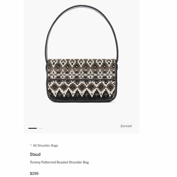 STAUD Beaded Tommy Bag in Geometric Pattern - Picture 13 of 14